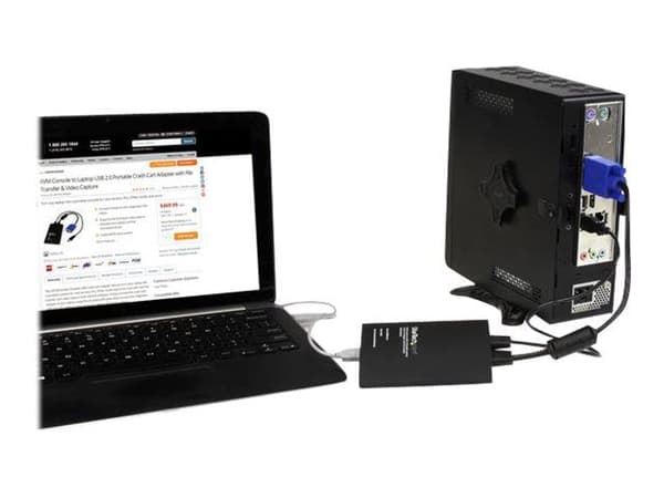 StarTech.com NOTECONS02, 1920 x 1200 pikseliä, Full HD, Musta