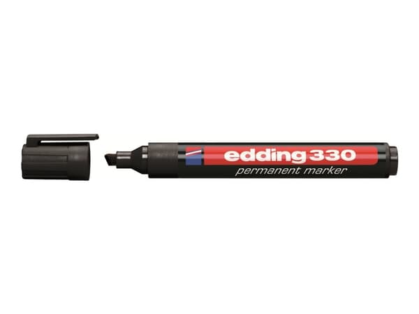 Permanent markerare Edding 330, sned, svart