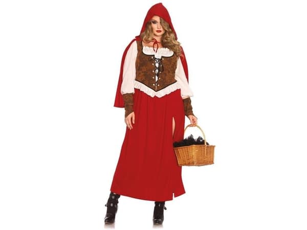 Woodland rødhætte kostume Plus