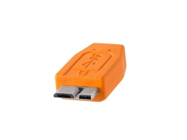 Tether Tools CU5454, 4,6 m, USB A, Micro-USB B, USB 3.2 Gen 1 (3.1 Gen 1), 5 Gbit/s, Oranssi