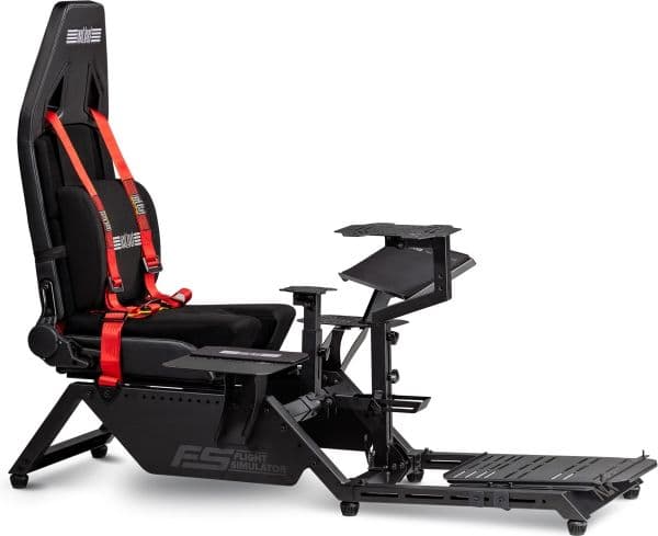 Next Level Racing - Flysimulatorcockpit - ergonominen - korkea tiheys skumppaa