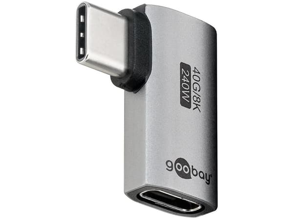 Goobay 74441, USB-C, USB-C, Silver