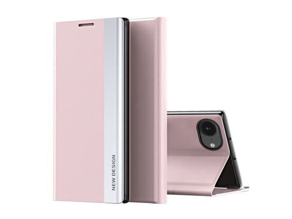 Sleep Case Pro til iPhone 16e / 17e med klaff og stativ - pink