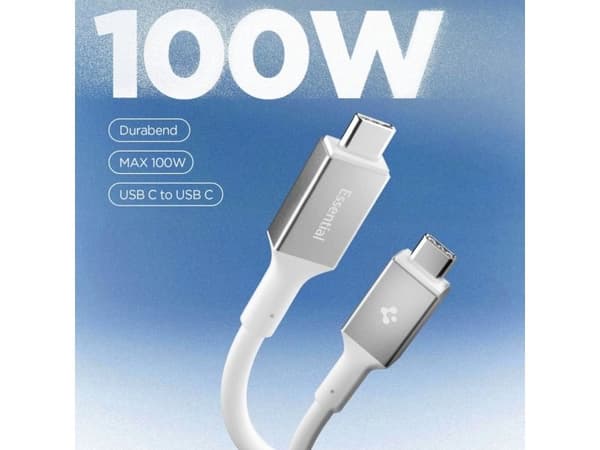 Spigen EB10020CC USB-C-kabel 100W 200 cm - vit