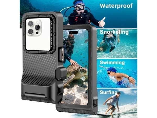 TECH-PROTECT IPX8 PRO UNIVERSAL DIVING WATERPROOF CASE GREY/BLACK