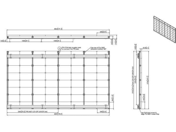 LED wall interface for PHILIPS UHD 220BDL9112 - svart