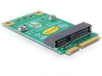 Delock Converter Mini PCI Express half-size > full-size - Stigekort