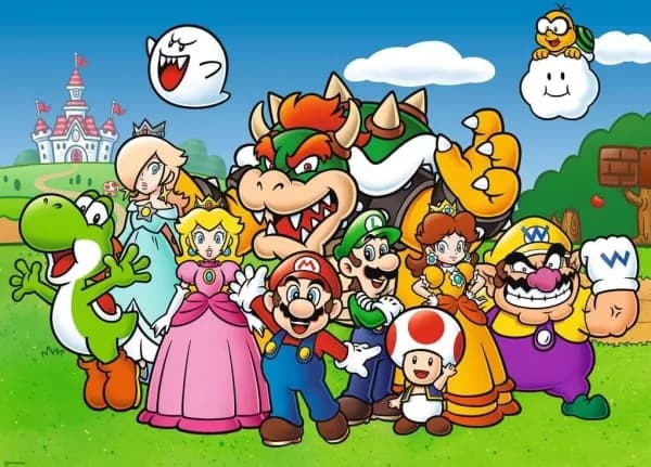 Ravensburger 100 Super Mario XXL -elementtilaatikko Elementit