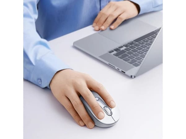 Trådløs mus Baseus F02 ergonomisk Bluetooth - hvit