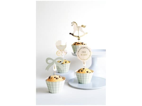 Babyshower muffinsset, 9 cm
