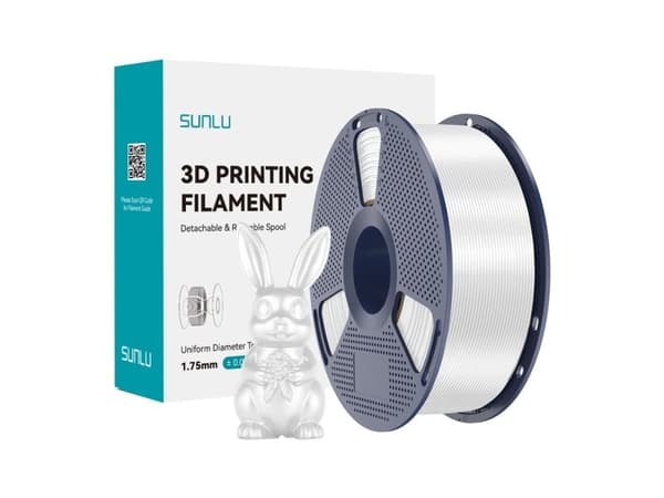 Sunlu PLA+ silke- filament (hvit)