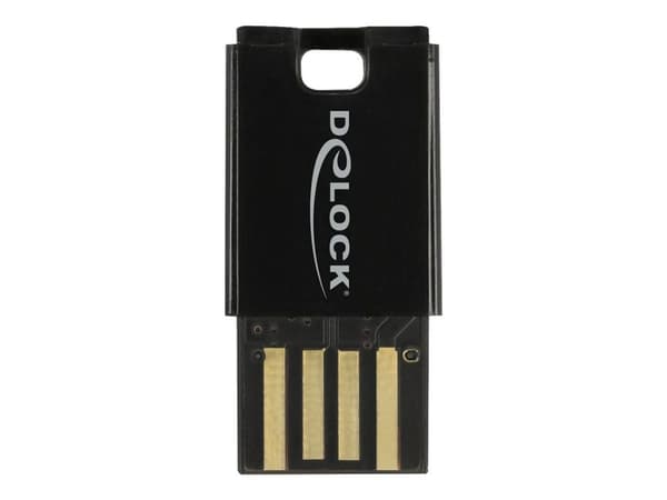 Delock - Kortleser (microSD, microSDHC, microSDXC, microSDHC UHS-I, microSDXC UHS-I, microSDHC UHS-II, microSDXC UHS-II) - USB 2.0