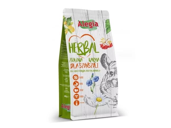 ALEGIA Herbal - tørfoder til chinchillaer - 600 g
