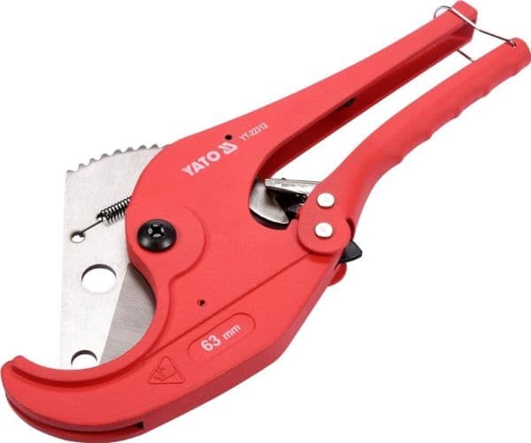 Yato YT-22312, Rørkutter, Rustfritt stål, Sort, Rød, 6,3 cm