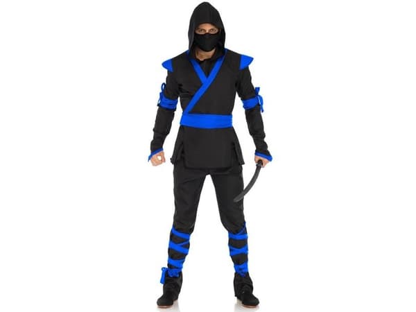 Ninja Assassin-kostym, blå