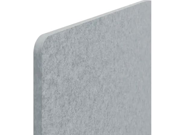 Bordskærm, Leitz, 800x700mm højdejusterbar, grå