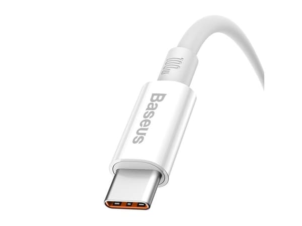 Baseus Superior Series 100W USB-A til USB-C-kabel 2 m - hvit