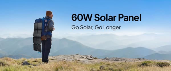 Bluetti solcellelader 60 W bærbart solcellepanel USB-A (18 W) USB-C (30 W) XT60 BLUETTI-Sora60
