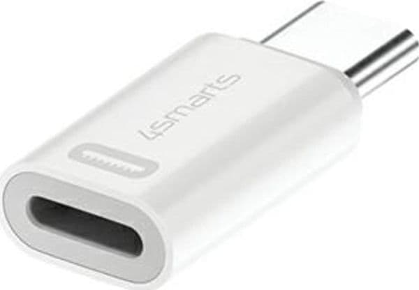 4smarts - Videofangstadapter - Lightning, USB-C - hvit (en pakke 2)