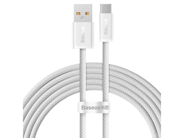 Baseus Dynamic Series USB till USB typ C-kabel 100W 2m vit (CALD000702)