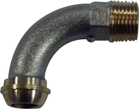 Lämmityspatterin 90 asteen mutka – 1/2”