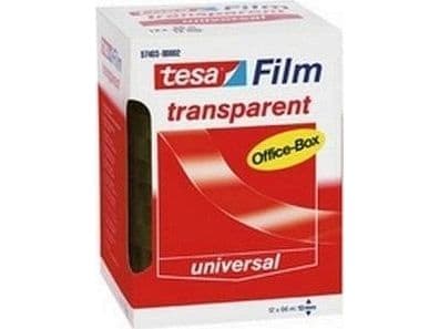 Tejp/Tesafilm transparent, 8 rullar, 19 mm x 66 m