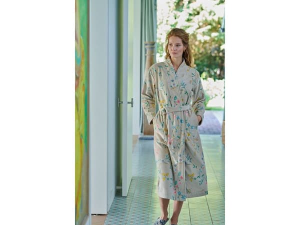 Pip Studio kylpytakki Les Fleurs Khaki M