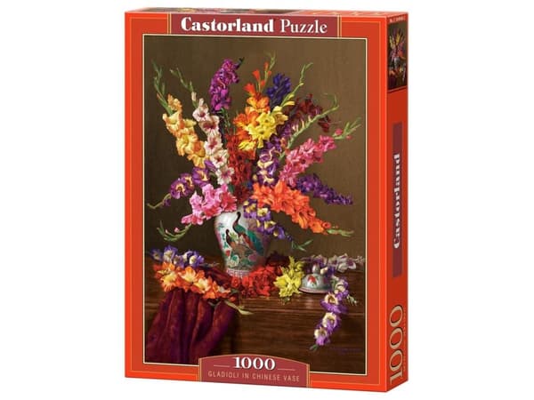 Pussel 1000 bitar Swordtails i en kinesisk vas