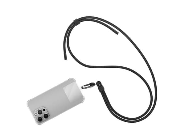 4smarts 540489, Nakkestropp, Sort, Metall, Resirkulert plast, Universell, Plast, 1 stykker