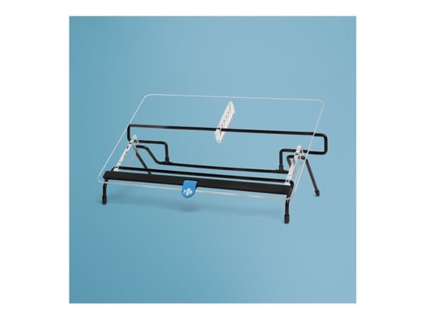 R-Go Document holder Flex Read - Dokumenthållare - för A3 - transparent, svart bas
