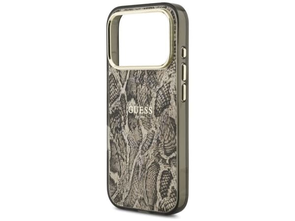 Guess Python Pattern MagSafe Case for iPhone 17 Pro - Brown