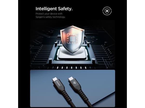 Spigen EB10010CCA Essential USB cable USB 2.0 1 m USB C 0.48 Gbit/s Black