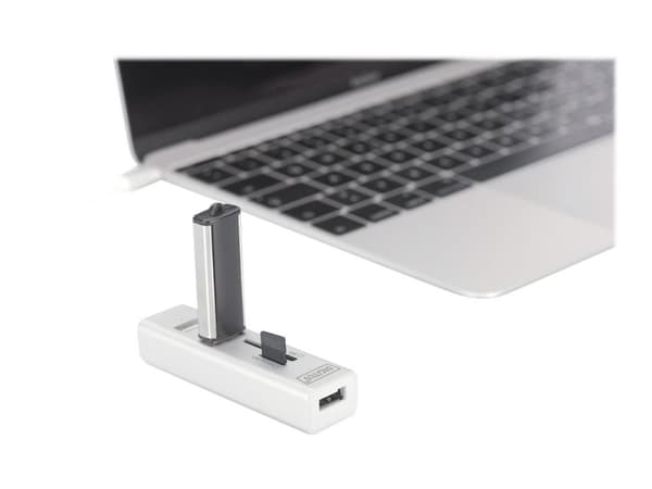 DIGITUS DA-70243 - Hub - 3 x USB 2.0 - stasjonær