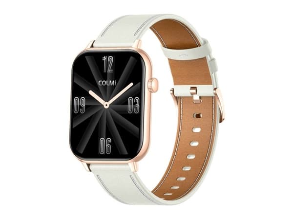 Colmi SMARTWATCH C28 gull + hvit lærrem