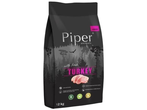 DOLINA NOTECI Piper Junior med kalkun - tørfoder til hunde - 12 kg