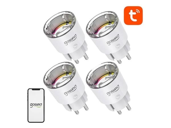 Gosund EP2 WiFi smartkontakt, 4 stk (fire-pack) 10A Tuya