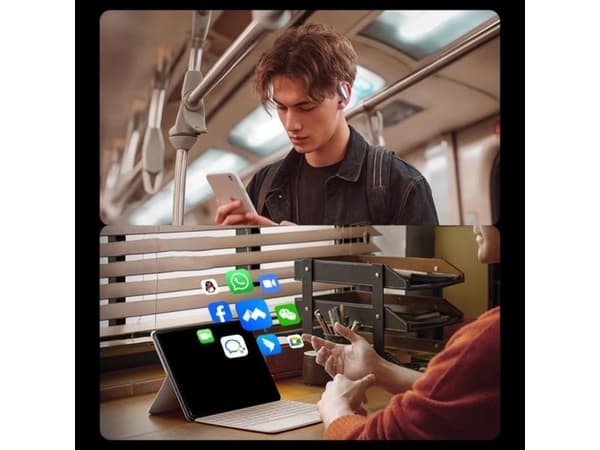 Dudao U17Z Bluetooth 5.3 OWS hörlurar med öronkrokar - vit