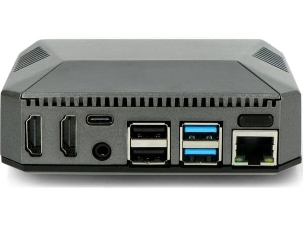 Argon40 Raspberry Pi 4B Alumiininen laatikko Argon One tuulettimella - harmaa