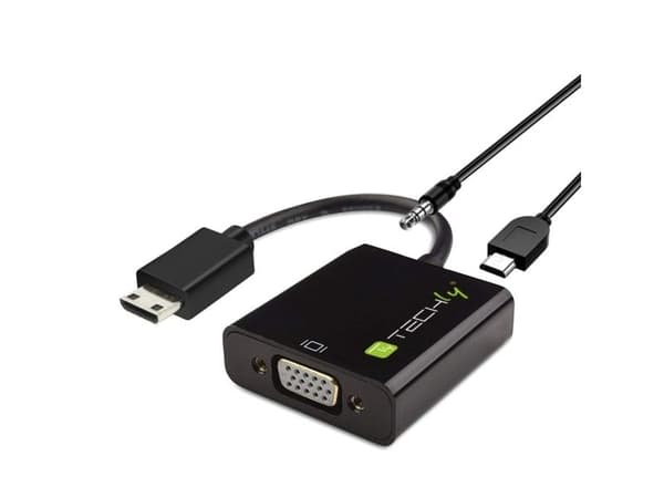 TECHly - Videoadapter - HD-15 (VGA) hun til 19 pin mini HDMI tyyppi C han