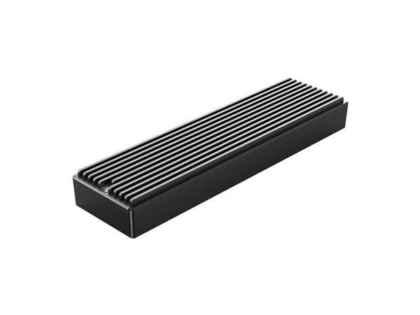 M.2 NVME USB-C 10Gbps -asematasku - musta