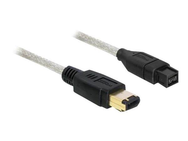 DeLOCK - IEEE 1394 kaapeli - FireWire 800 (han) til 6-PIN FireWire (han) - 3 m