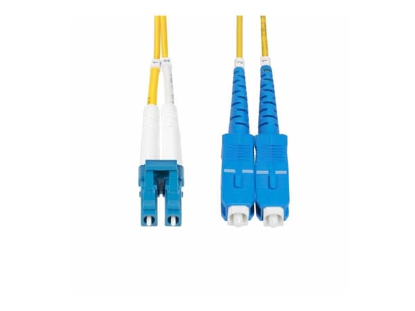 StarTech.com 2m (6ft) LC to SC (UPC) OS2 Single Mode Duplex Fiber Optic Cable, 9/125µm, Laser Optimized, 10G, Bend Insensitive, Low Insertion Loss ...