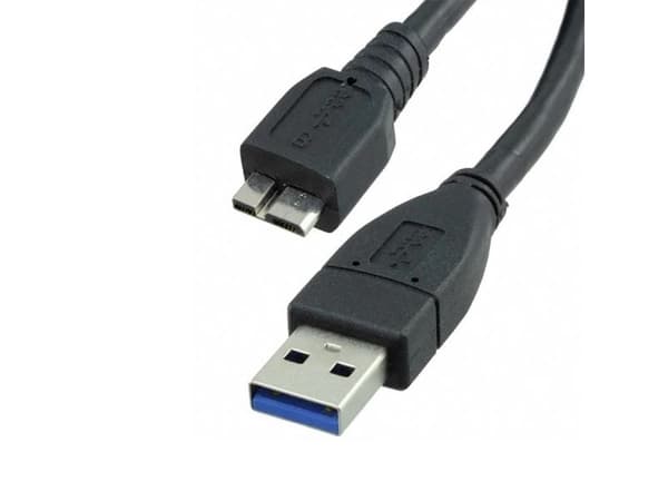 Sinox One USB A - Micro USB 3.0 kabel. 1,8m. Sort