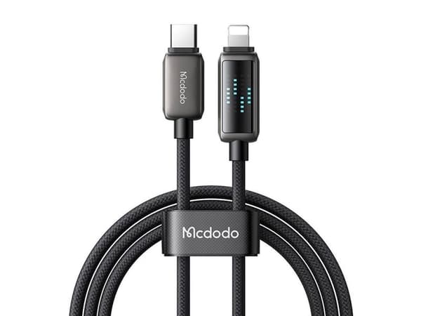 Mcdodo CA-2630 USB-C til Lightning-kabel, 36 W, LED-skjerm, 1,2 m