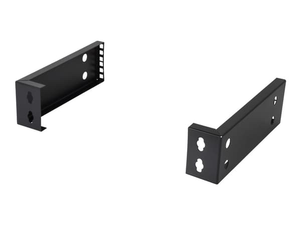DELTACO 19-DTSR0702 - Rackfästen - väggmontering - svart - 2U - 10"/19"