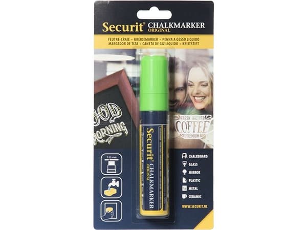 Securit® original kritmarkerare med grön spets
