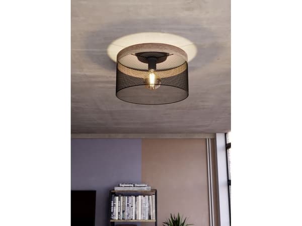 EGLO KILNSDALE loftlampe E27 sort/tre