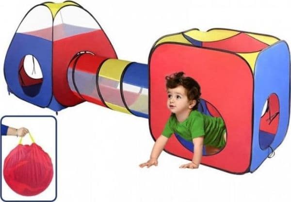 Tält i 3 delar – Cube-tunnel-iglo