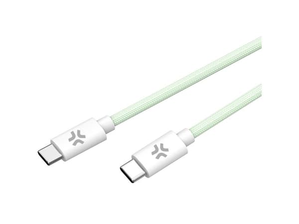 Celly USBCUSBCCOTTGN, 1,5 m, USB C, USB C, Grønn, Hvit