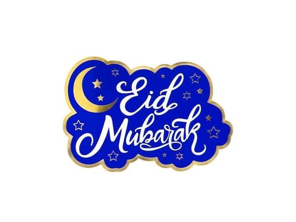 Eid Mubarak skiltti